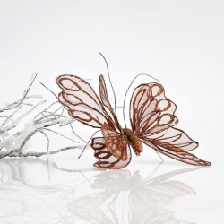 BUTTERFLY BROWN 20x20cm 600-43696
