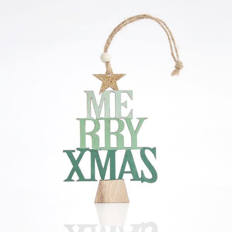 ДЪРВЕНА КОЛЕДНА ЕЛХА С НАДПИС MERRY CHRISTMAS ДЪРВЕНА КОЛЕДНА ЕЛХА С НАДПИС MERRY CHRISTMAS