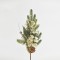 TWIG WITH CHAMPAGNE AND WHITE DECORATIVES, 53cm 600-44060