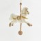 CAROUZEL HORSE, CHAMPAGNE, 35x9x45cm 600-44078