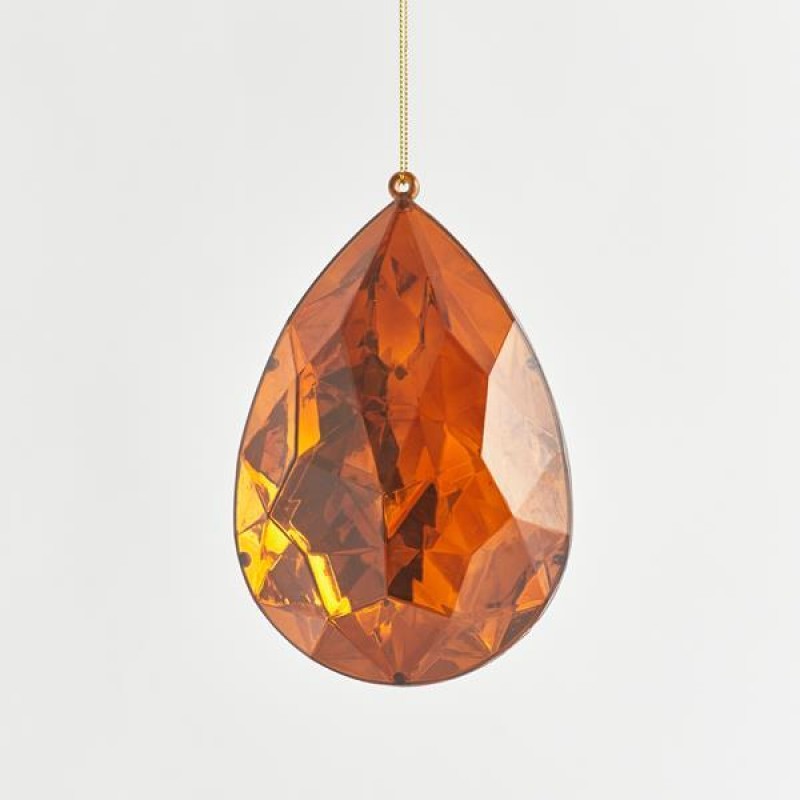 ВИСЯЩА КОЛЕДНА УКРАСА ТЪМНО КЕХЛИБАР