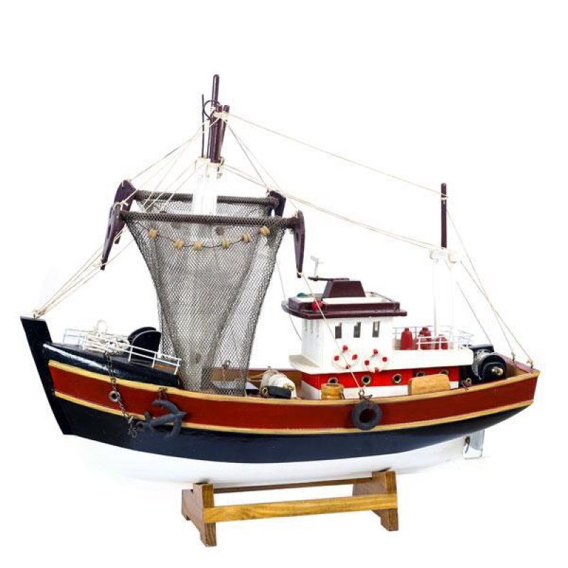 GREEK TRADITIONAL BOAT, 38x12x34cm 600-44544