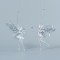 ACRYLIC FAIRY, 2 DESIGNS, WITH SILVER GLITTER, 8,8x15,2cm 600-44621