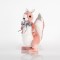 VELVET SQUIRREL, PINK, 15x27cm 600-44682