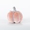 VELVET PUMPKIN, PINK, WITH PINK FEATHERS, 15x12cm 600-44688