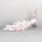 VELVET PEACOCK, PINK, 35x11cm 600-44692