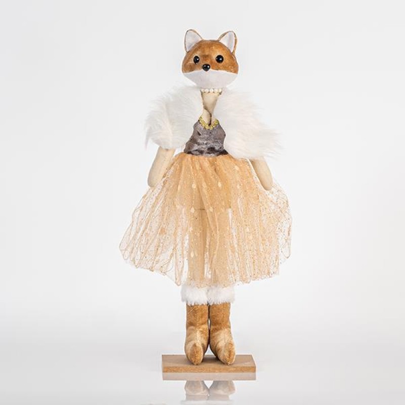 VELVET MRS. FOX, GREY, 12x43cm 600-44712