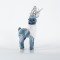 VELVET LITTLE REINDEER, BLUE, 18x40cm 600-44735