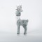 VELVET LITTLE REINDEER, GREY, 18x40cm 600-44736