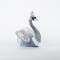 VELVET SWAN, BLUE, WITH GLITTER, 22x28cm 600-44745