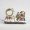 SNOWY VILLAGE, WITH CAROUSSEL AND ICE RING, 30 LED, WITH ADAPTOR, WITH MUSIC AND MOVEMENT, 48x29x29cm 600-44841