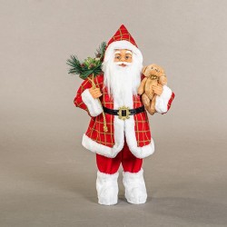 RED SANTA, WITH WHITE FUR, 60cm 600-44896