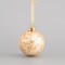 GLASS BALL, CHAMPAGNE, WITH REINDEER, 8cm 600-44911
