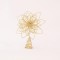 WIRE TOP TREE, FLOWER, GOLD, 30x24cm 600-44923