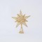 WIRE TOP TREE, GOLD, 3D STAR, 30x25cm 600-44927