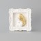 FRAME WITH ANGEL AND GOLD FEATHERS, WHITE, 20x20cm 600-44949
