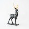 TABLE DECORATIVE, DEER, BLACK, 32x55,5cm 600-44953