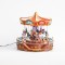 CAROUSSEL RED ANIMALS, 28 LED, WITH MOVEMENT AND MUSIC, WITH ADAPTOR, 30.5x31cm 600-44961