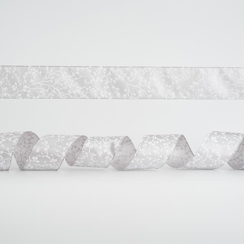 SILVER RIBBON, WITH SILVER TWIGS, 6,35cm, 10Y 600-44963