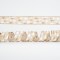 BEIGE RIBBON, WITH WHITE AND GOLD TREES, 6,35cm, 10Y 600-44965