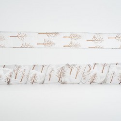 TRANSPARENT RIBBON, WITH TREES, 6,35cm, 10Y 600-44968