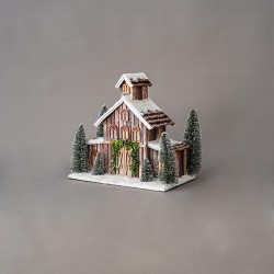 THREE LEVEL LIGHTED HOUSE,  7 LED, BATTERY OPERATED, 38,5x20,5x34cm 600-45000