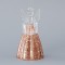 GLASS ANGEL, TRANSPARENT-PINK, 7,5x8x14cm 600-45135
