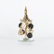 GLASS DECORATIVE TREE, CHAMPAGNE WITH BLACK, 6,2x13,5cm 600-45159