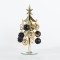 GLASS DECORATIVE TREE, CHAMPAGNE WITH BLACK, 7x21cm 600-45160