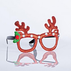GLASSES, WITH REINDEERS ANTLERS, 13,5x14,5x11,5cm 600-45254