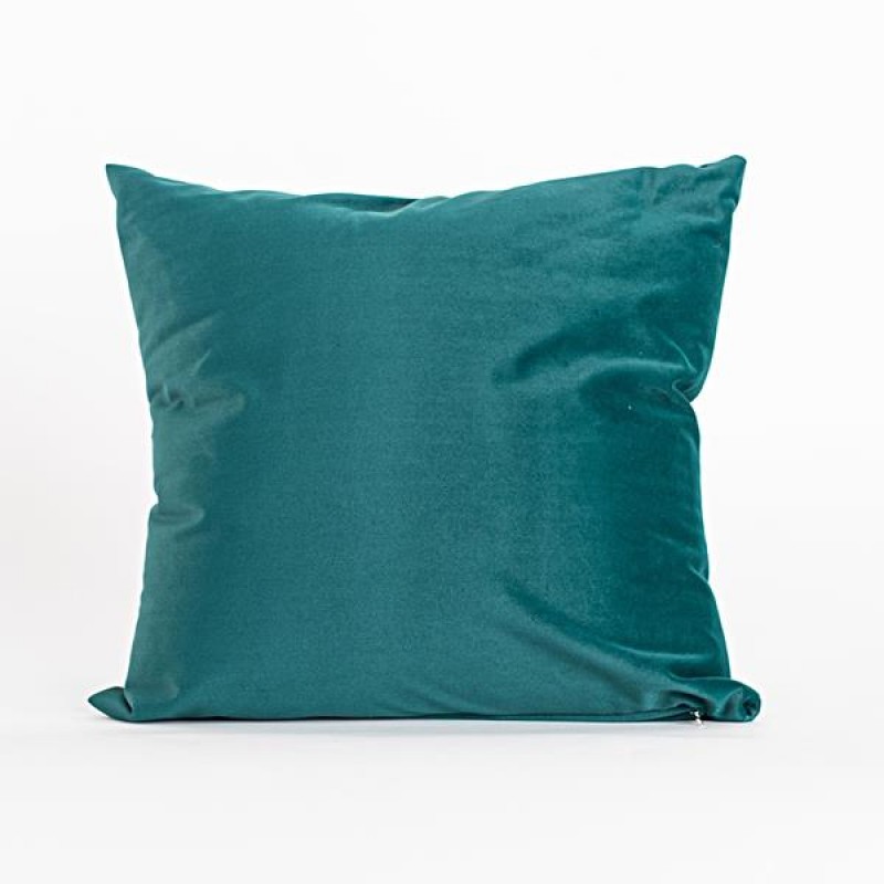 PILLOW, TEAL, VELVET, 45x45cm 600-45257