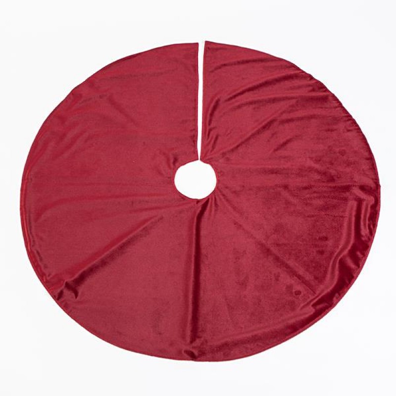 TREE SKIRT, BURGUNDY, VELVET, 90cm 600-45261