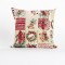 PILLOW, BEIGE WITH CHRISTMAS MOTIFS, 45x45cm 600-45270