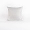 PILLOW, SILVER WITH WHITE LEAVES, 45x45cm 600-45293