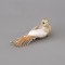 BIRD CHAMPAGNE, WITH GLITTER AND FEATHERS, 15cm 600-45331