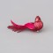 BIRD RED, WITH GLITTER AND FEATHERS, 15cm 600-45332
