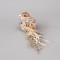 BIRD CHAMPAGNE, WITH GLITTER, FEATHERS AND VELVET, 30cm 600-45334
