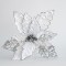 POINSETTIA WHITE WITH GLITTER, 42x50cm 600-45357