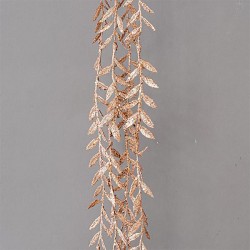 TWIG WITH LITTLE LEAVES, COPPER, 130cm 600-45396