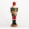 SOLDIER, RED-GREEN, CANDLE HOLDER, 1 SPACE FOR TEA LIGHT, 27cm 600-45451