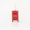 ACRYLIC MAILBOX, RED, WITH LITTLE TREE, 6x11,5cm 600-45596