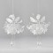 ACRYLIC FAIRY, MATTE TRANSPARENT, WITH SILVER GLITTER, WITH HANGING LEGS AND GEMS, 2 DESIGNS, 10x15,5cm, PRICE PER PIECE 600-45603