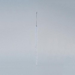 ACRYLIC ICICLE, TRANSPARENT MATTE, 2x23cm 600-45609