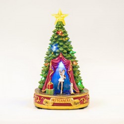 CHRISTMAS TREE STAGE, WITH ADAPTOR, 13 LED, WITH MUSIC AND MOVEMENT, 21,2x21,2x34cm 600-45617