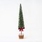 PLASTIC DECORATIVE TREE, GREEN, WITH LEAVES, 20x95cm 600-45645