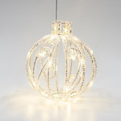 ACRYLIC BALL, 40 WARM WHITE LED, 500CM LEAD WIRE, 20x22cm, IP44 600-45715 ACRYLIC BALL, 40 WARM WHITE LED, 500CM LEAD WIRE, 20x22cm, IP44 600-45715