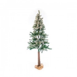 SNOWY FIR PVC, WOODEN BURLAP BAG BASE, 180cm 600-45724