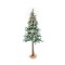 SNOWY FIR PVC, WOODEN BURLAP BAG BASE, 180cm 600-45724