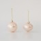 GLASS BALL,PINK, PEARL, 2 SHAPES, SET 4PCS, 10cm 600-45736