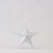 STAR,FABRIC IRIDESCENT WHITE, 40cm 600-45790